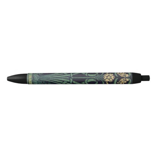 Art Nouveau Black Ink Pen