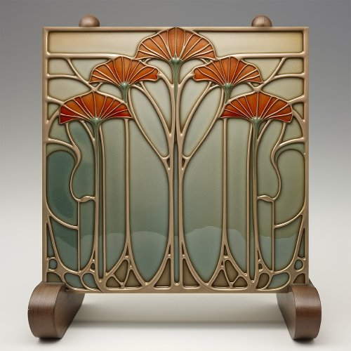 Art Nouveau Bloom Set 14 Ceramic Tile