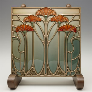 Art Nouveau Bloom [Set 2/4] Ceramic Tile
