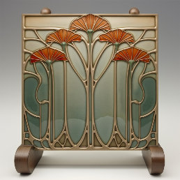 Art Nouveau Bloom [Set 3/4] Ceramic Tile