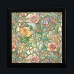 Art Nouveau blush pink soft roses  Gift Box<br><div class="desc">Art Nouveau blush pink soft roses gift box.</div>