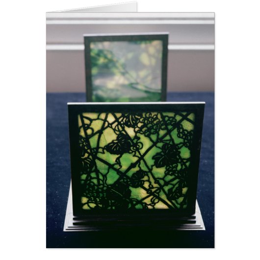 Art Nouveau bookends, Tiffany Studios, c.1894 Cards (Front)