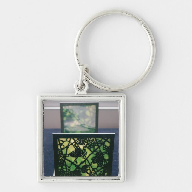 Art Nouveau bookends, Tiffany Studios, c.1894 Keychain (Front)