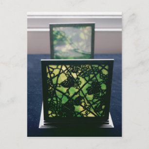 Art Nouveau bookends, Tiffany Studios, c.1894 Postcard