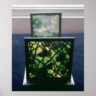 Art Nouveau bookends, Tiffany Studios, c.1894 Poster