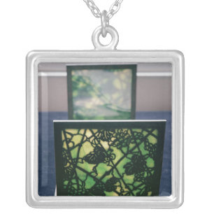 Art Nouveau bookends, Tiffany Studios, c.1894 Silver Plated Necklace