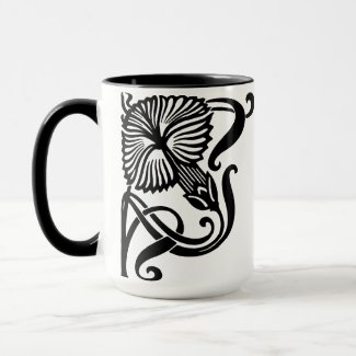 Art Nouveau Border Mug