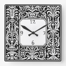 Art Nouveau Botanical Geometric Border