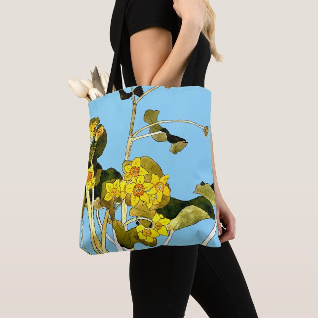 Art Nouveau Buttercups Tote Bag (Close Up)