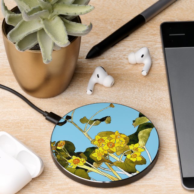 Art Nouveau Buttercups Wireless Charger (Desk 2)