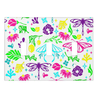 art nouveau butterfly dragonfly antique floral light switch cover