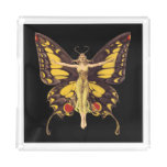 Art Nouveau Butterfly Fairy Acrylic Tray