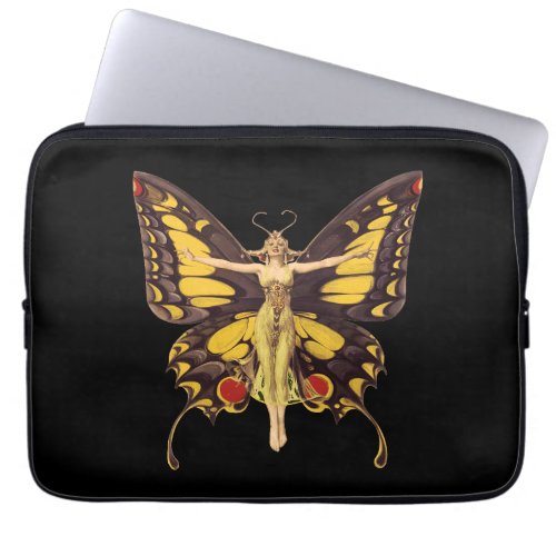Art Nouveau Butterfly Fairy Laptop Sleeve