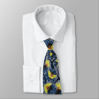Art Nouveau Butterfly Oriental Neck Tie