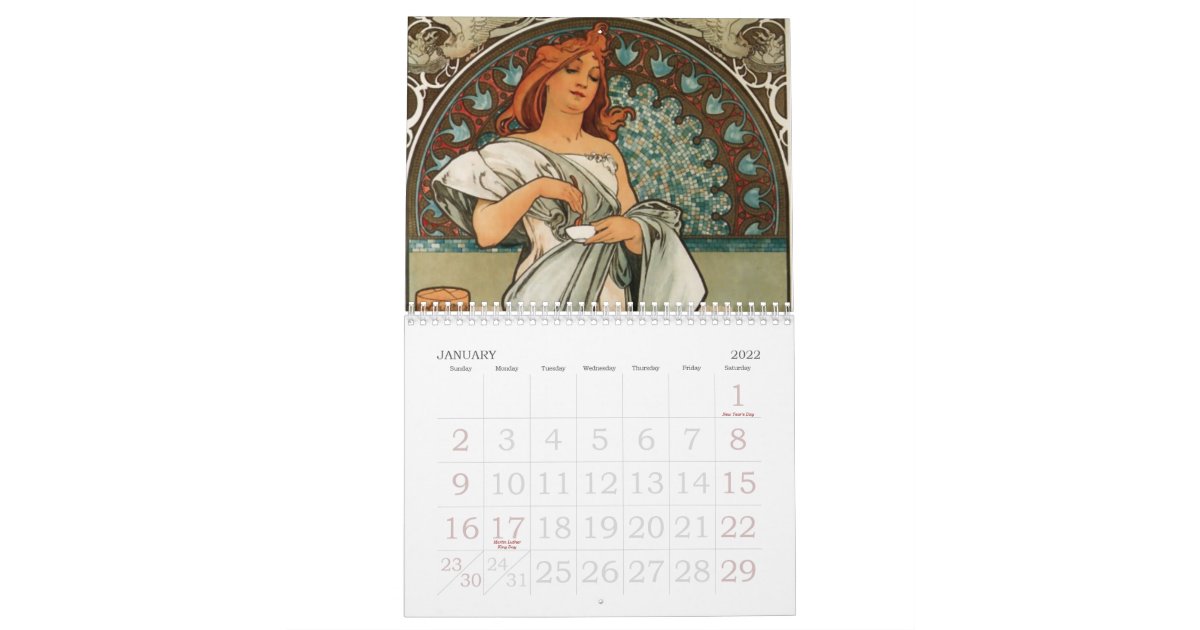 Art Nouveau Calendar
