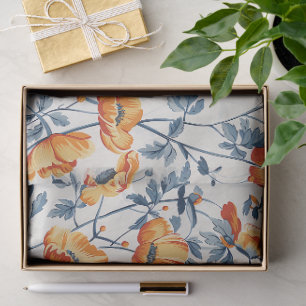Art Nouveau California Poppies – 10lb, 17"x23 Tissue Paper