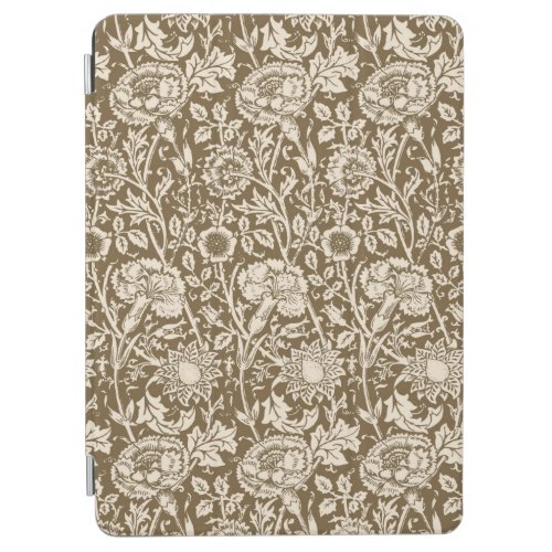 Art Nouveau Carnation Damask Taupe and Cream iPad Air Cover