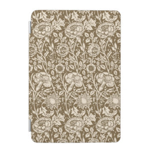 Art Nouveau Carnation Damask, Taupe and Cream iPad Mini Cover