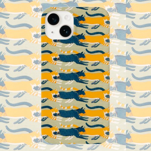 Art Nouveau Cats Case_Mate iPhone Case