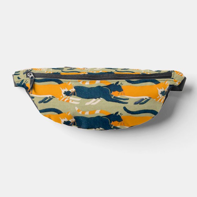 Art Nouveau Cats Fanny Pack (Lay Down)