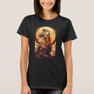 Art Nouveau Cello Girl Beautiful Cello Player T-Shirt