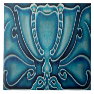 Art Nouveau Ceramic Fireplace wall Tile