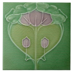 Art Nouveau Ceramic Fireplace wall Tile