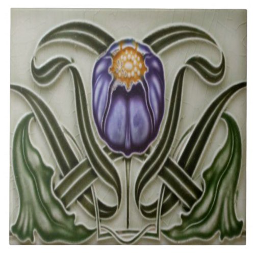 Art Nouveau Ceramic Fireplace wall Tile