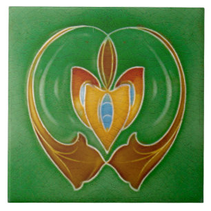 Art Nouveau Ceramic Fireplace wall Tile