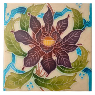 Art Nouveau Ceramic Fireplace Wall tile