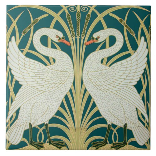 Art nouveau ceramic tile