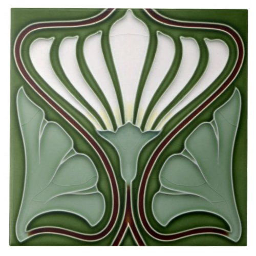 Art Nouveau Ceramic Wall fireplace Tile