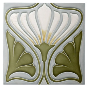 Art Nouveau Ceramic Wall Tile