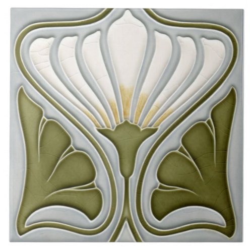 Art Nouveau Ceramic Wall Tile