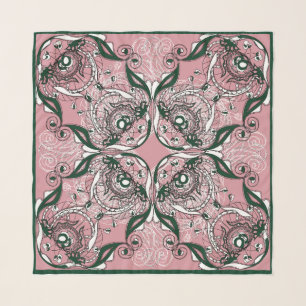 Art Nouveau Chiffon scarf