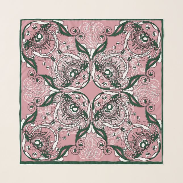 Art Nouveau Chiffon scarf (Front)