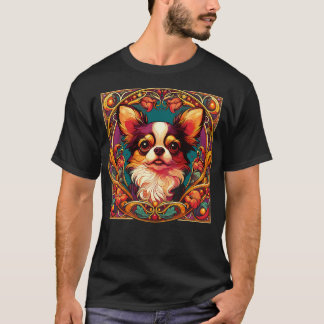 Art Nouveau Chihuahua Funny Chihuahua Design T-Shirt