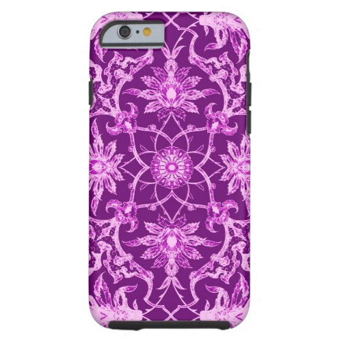 Art Nouveau Chinese Pattern _ Amethyst Purple Tough iPhone 6 Case