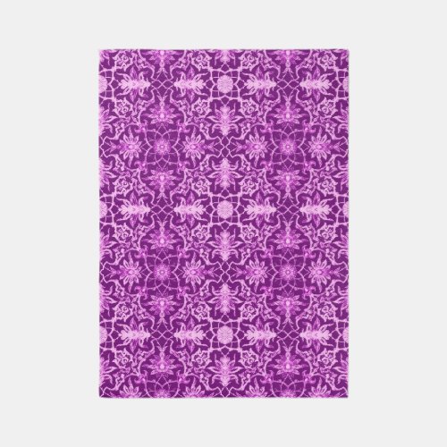 Art Nouveau Chinese Pattern _ Amethyst Purple Rug