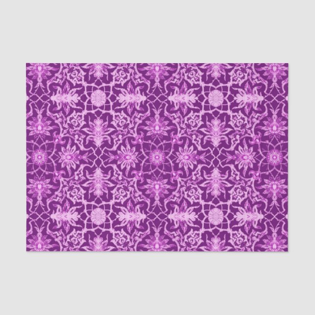 Art Nouveau Chinese Pattern - Amethyst Purple Tissue Paper (Front)