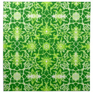 Art Nouveau Chinese Pattern - Emerald Green Napkin