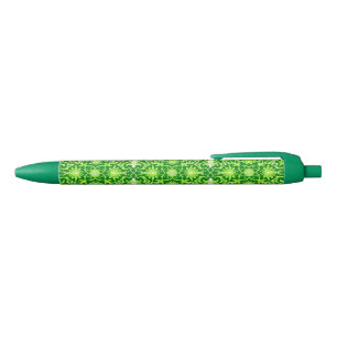 Art Nouveau Chinese Pattern - Emerald Green Pen