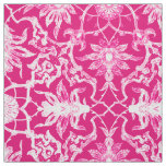 Art Nouveau Chinese Pattern - Fuschia Pink Fabric