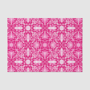 Art Nouveau Chinese Pattern - Fuschia Pink Tissue Paper