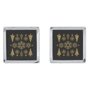  Art Nouveau Christmas Decoration Cufflinks