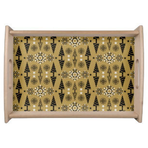 Art Nouveau Christmas Decoration Serving Tray