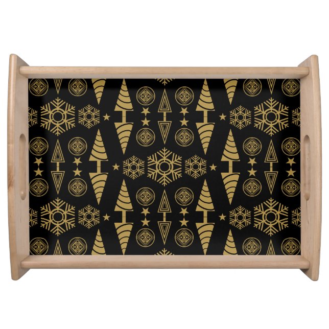  Art Nouveau Christmas Decoration Serving Tray (Front)