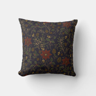 Art Nouveau Christmas Throw Pillow