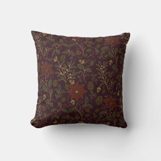 Art Nouveau Christmas Throw Pillow