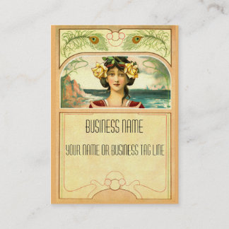Art Nouveau Chubby Biz Card